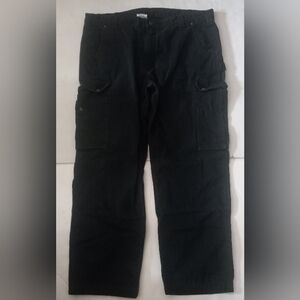 Carhartt RN#14806 Black Carpenter Work Cargo Pants Mens 40x30